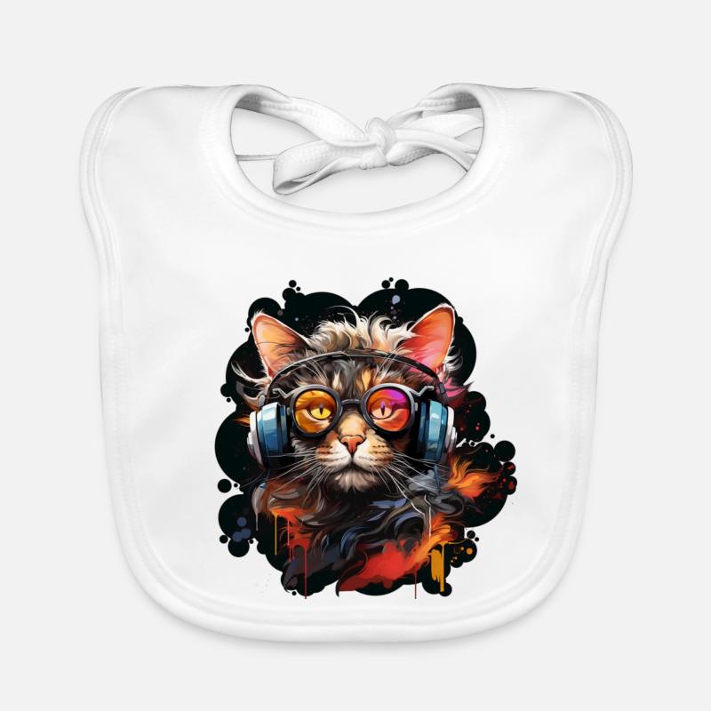 The Gamer Cat Baby Bio-Lätzchen
