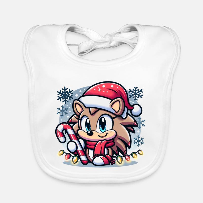 Hérisson Noël Bavoir bio Bébé