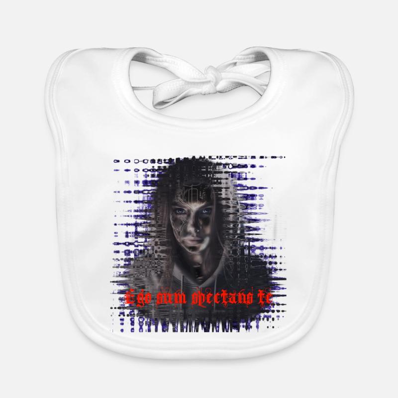 Ego sum spectans te-Je te regarde Bavoir bio Bébé