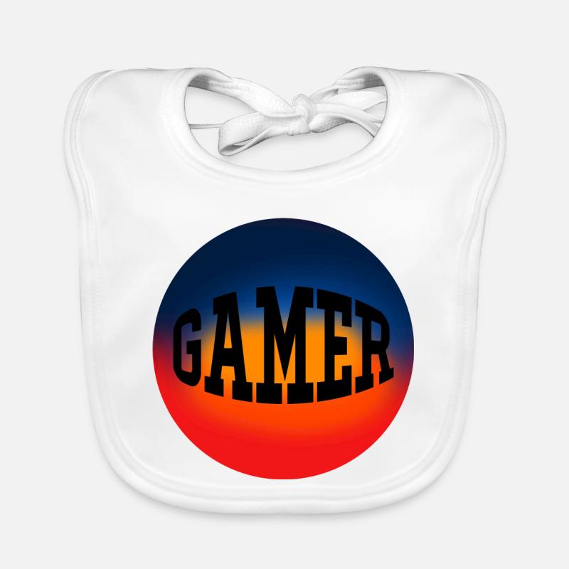 Gamer Game Console Organic Baby Bibs
