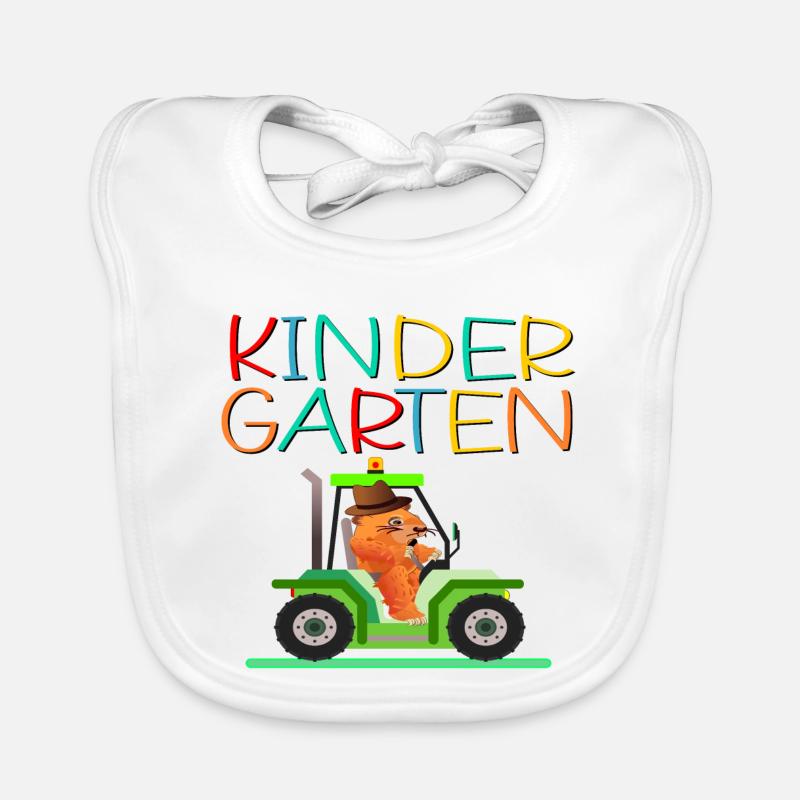 Kindergarten Kind Traktor Baby Bio-Lätzchen