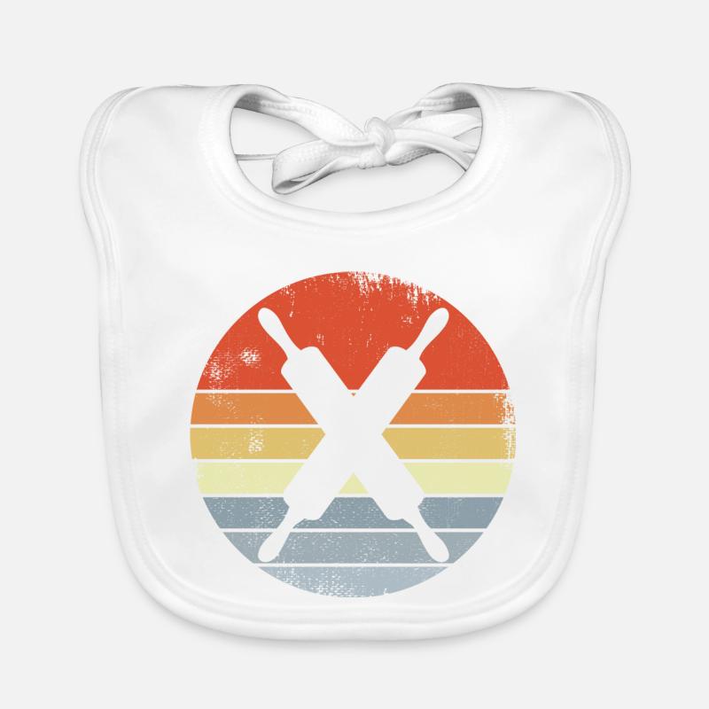 Rolling pin Organic Baby Bibs