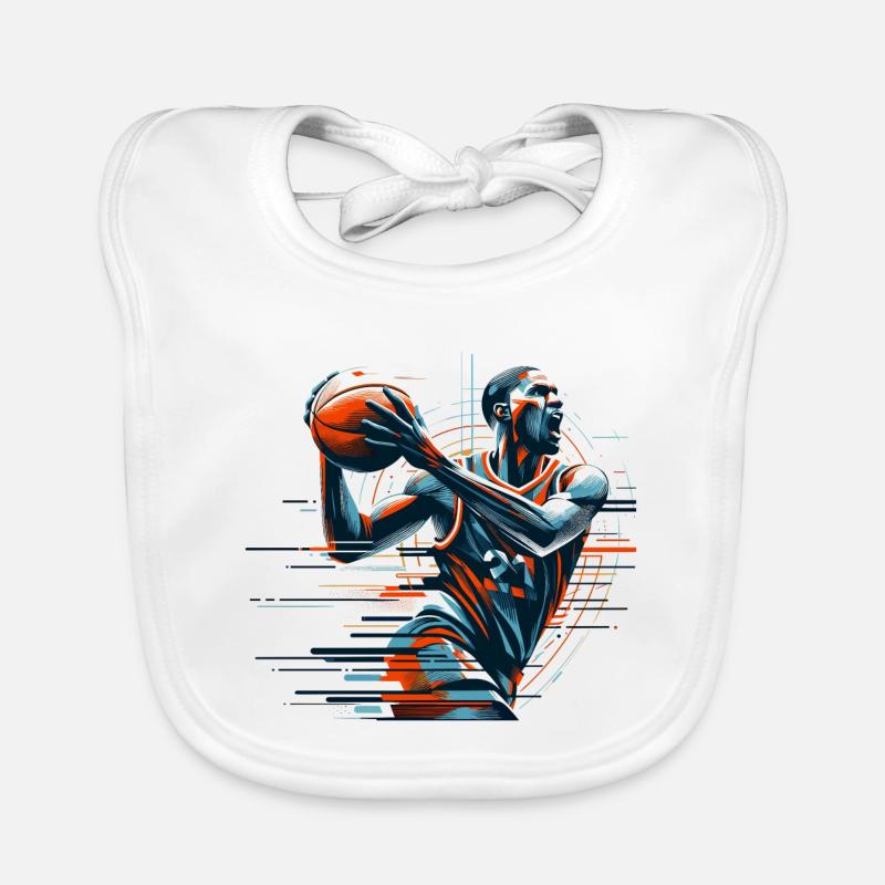 Basketball Dynamic Gift Organic Baby Bibs