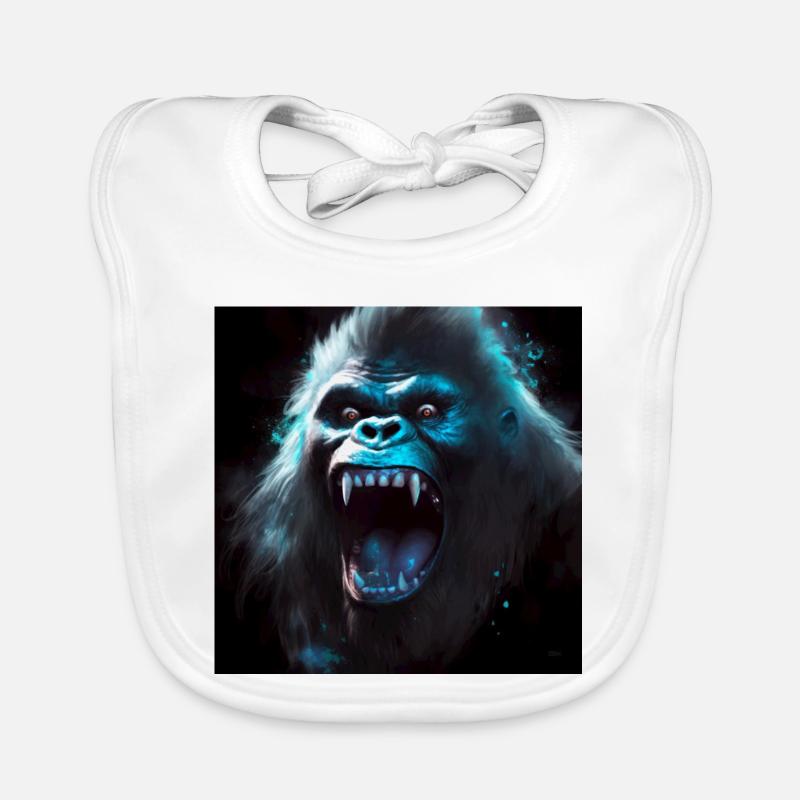 Gorilla 06 Organic Baby Bibs