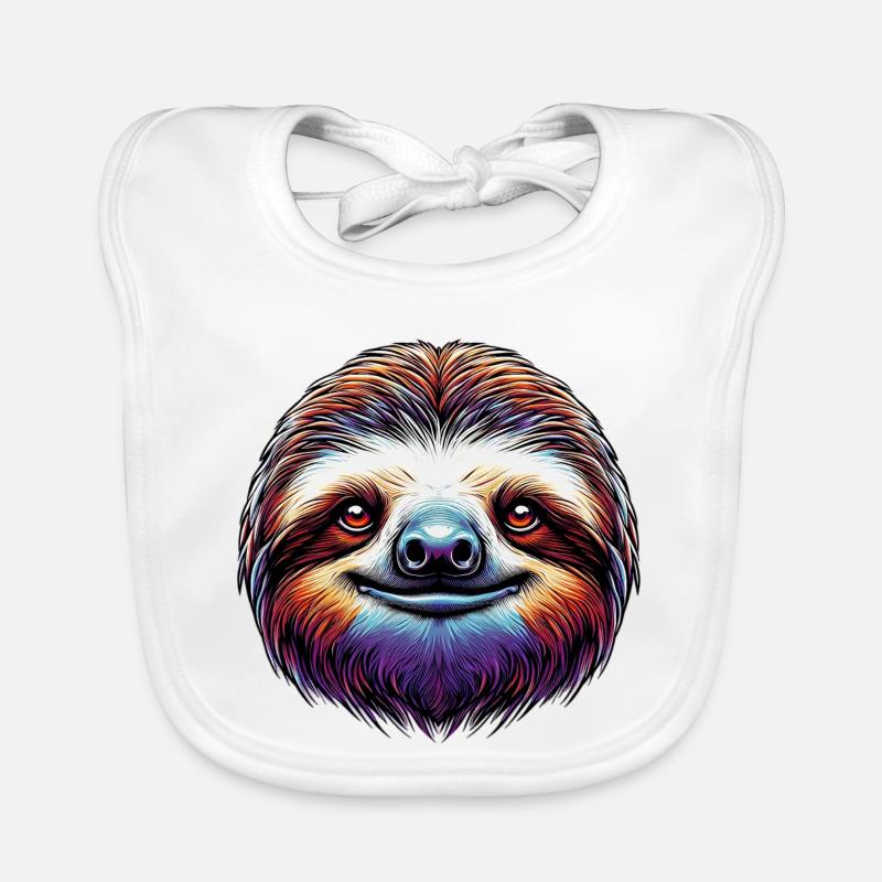 Sloth Organic Baby Bibs