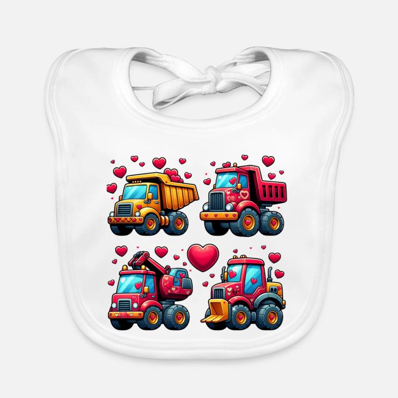 Tiny Builders' Affection - Bau-T-Shirt Baby Bio-Lätzchen