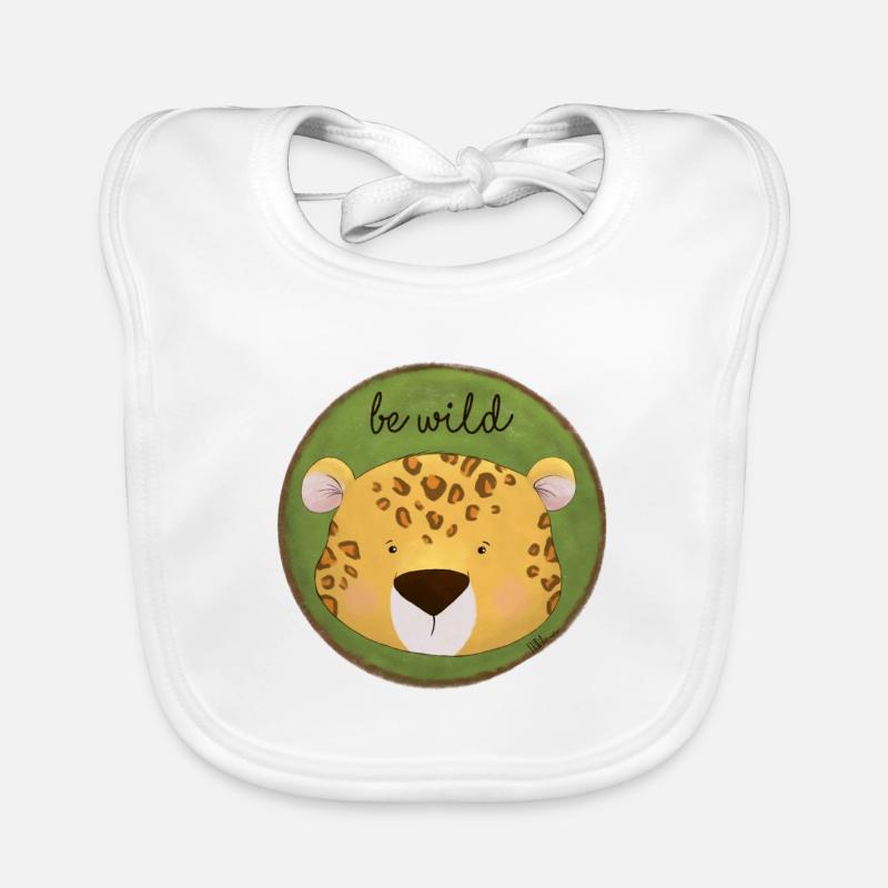 Be Wild – Leopard Design 🐆🌿 Baby Bio-Lätzchen