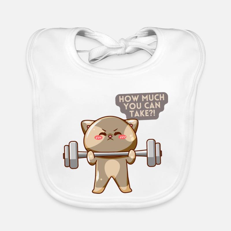 Cat Brave Trainingsmotivation Baby Bio-Lätzchen