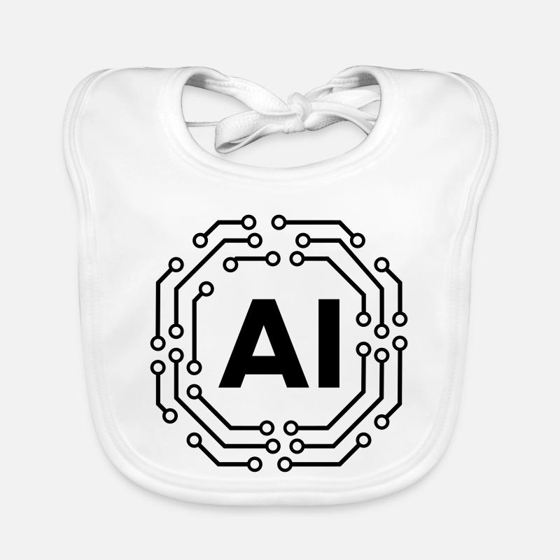 AI Icon Badge Logo Organic Baby Bibs