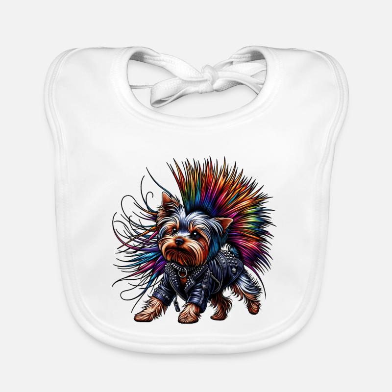 Yorkshire Terrier Punk Bavoir bio Bébé