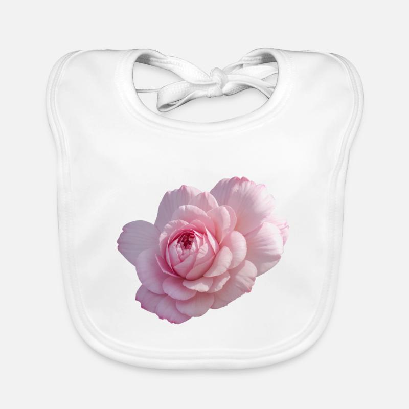 Rose Pink Organic Baby Bibs