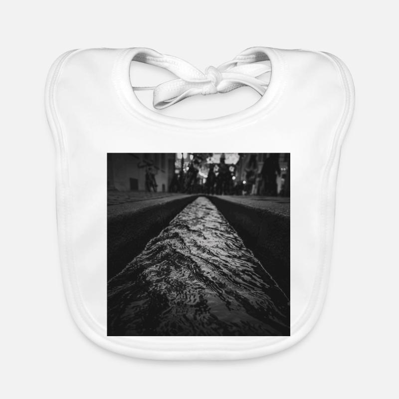 Freiburger Bächle Freiburg Watercourse Poster Organic Baby Bibs