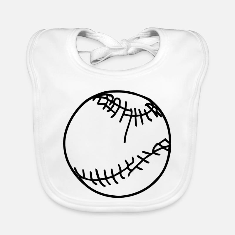 Baseball Ball Baby Bio-Lätzchen