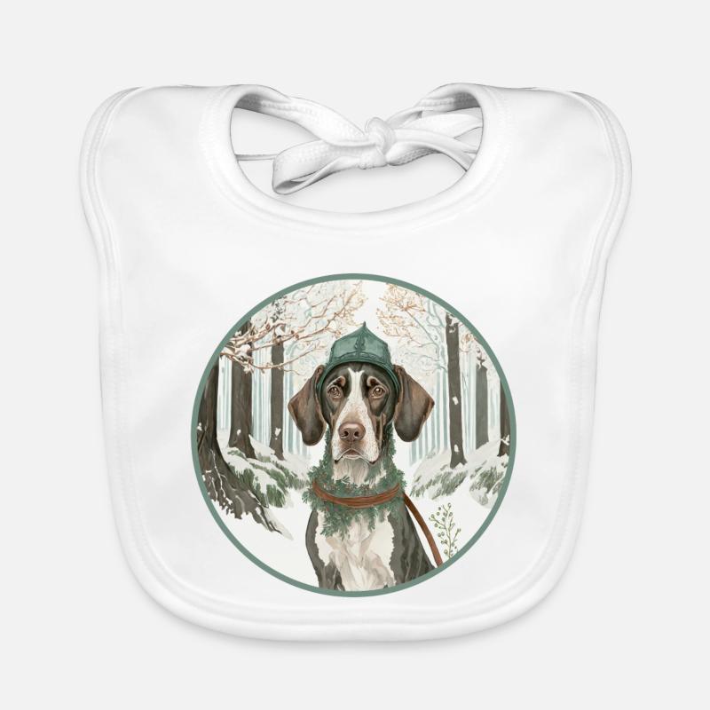 Chien de chasse Bavoir bio Bébé