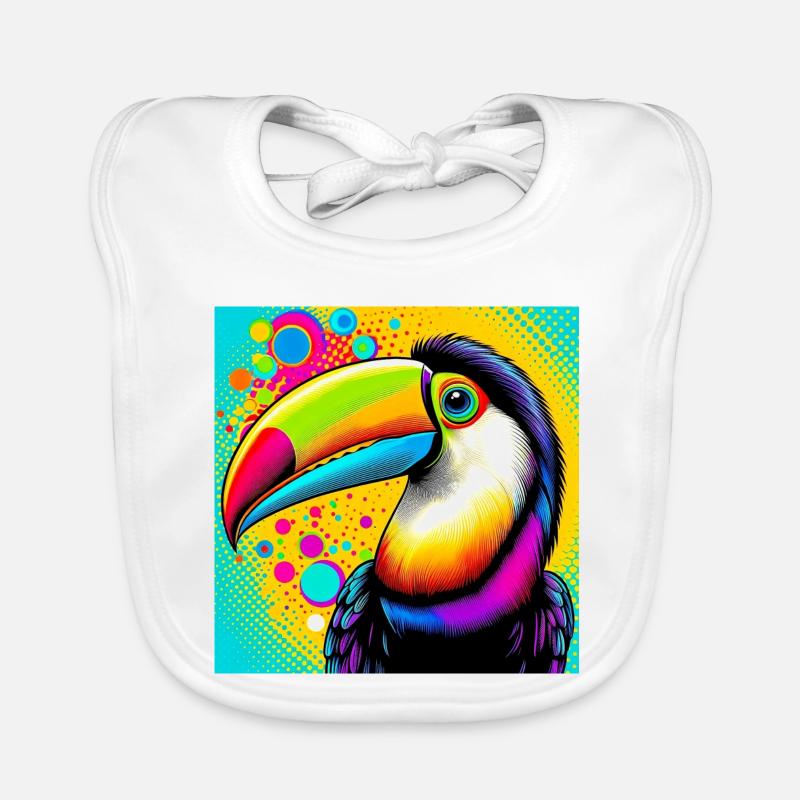 Tukan Pop Art Baby Bio-Lätzchen