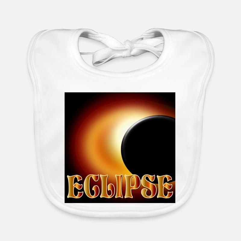 ÉCLIPSE SOLAIRE ASTRONOMIE D’ÉCLIPSE Bavoir bio Bébé