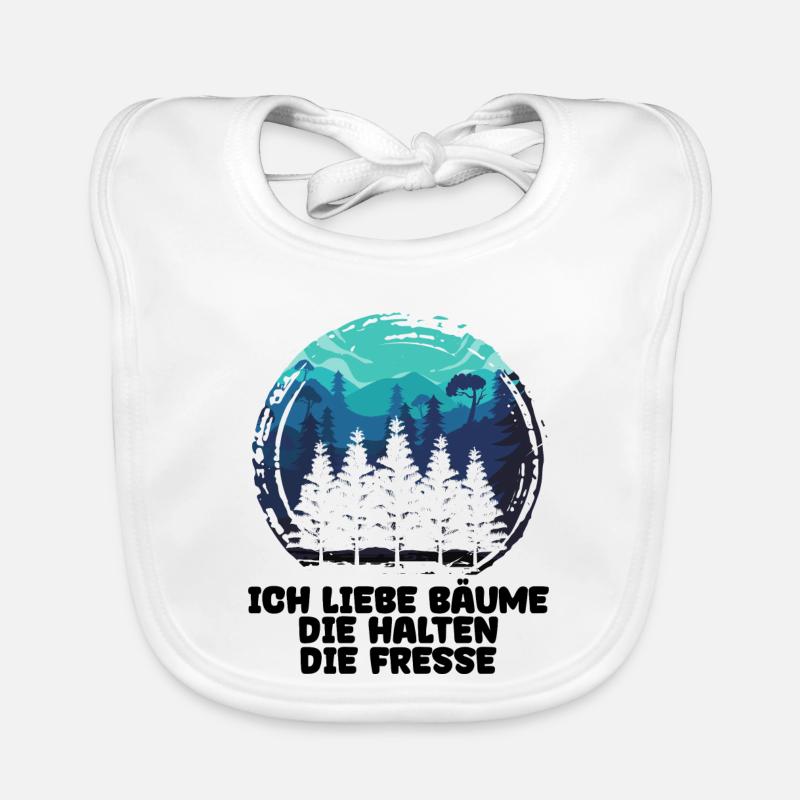 Déclaration forestière arbre bûcheron bois boiseries Bavoir bio Bébé
