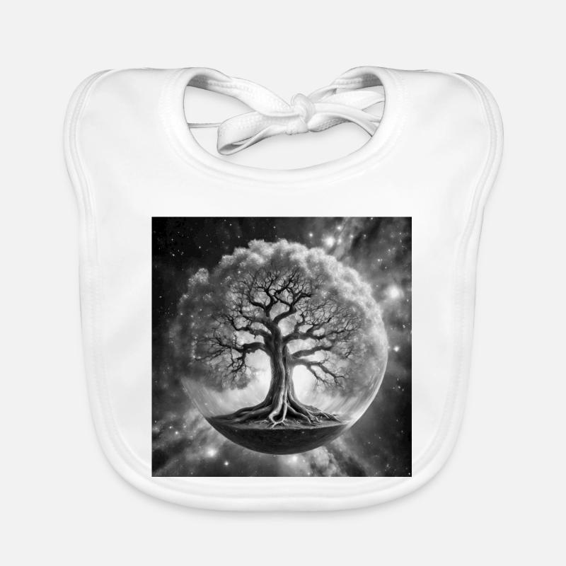 Der Kosmische Yggdrasil Baby Bio-Lätzchen