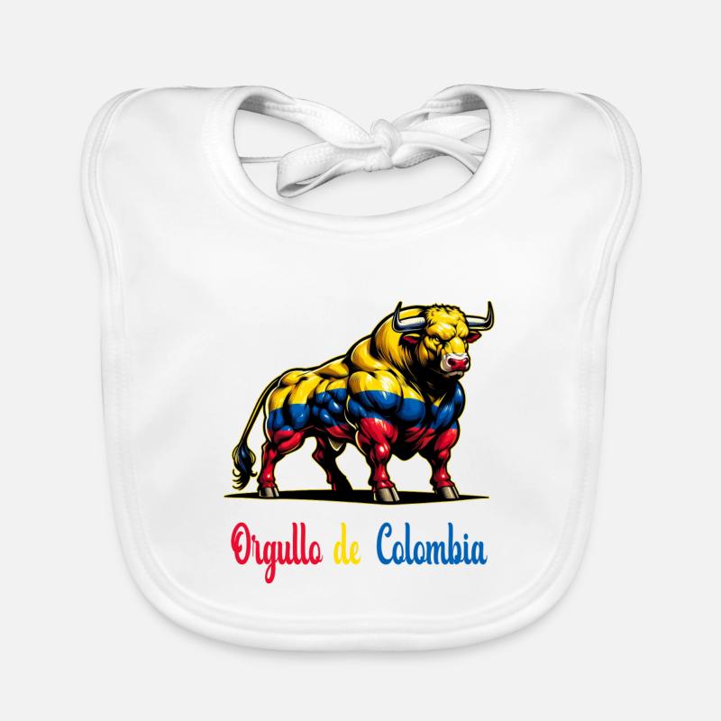 C'est la fierté du drapeau de la Colombie Bavoir bio Bébé