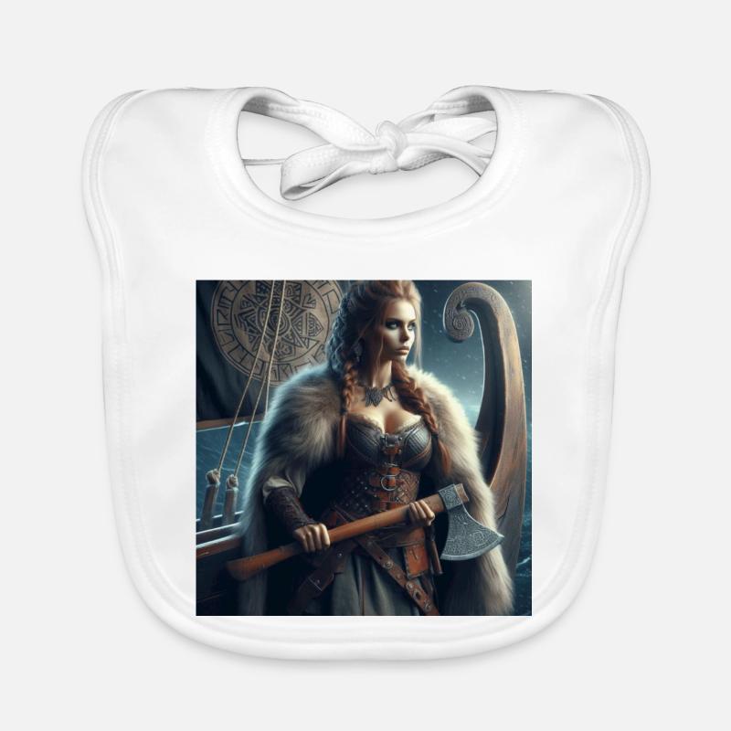 Wikinger-Krieger Baby Bio-Lätzchen