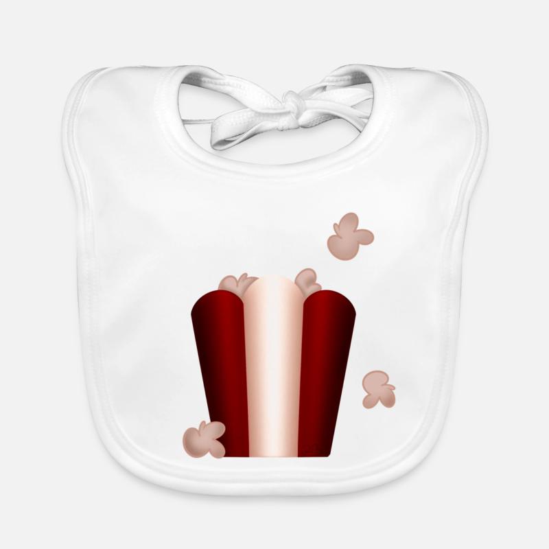Popcorn vintage ! Bavoir bio Bébé