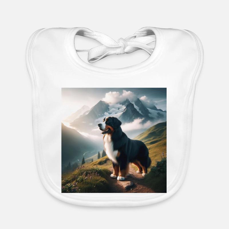 Bernese mountain dog Organic Baby Bibs