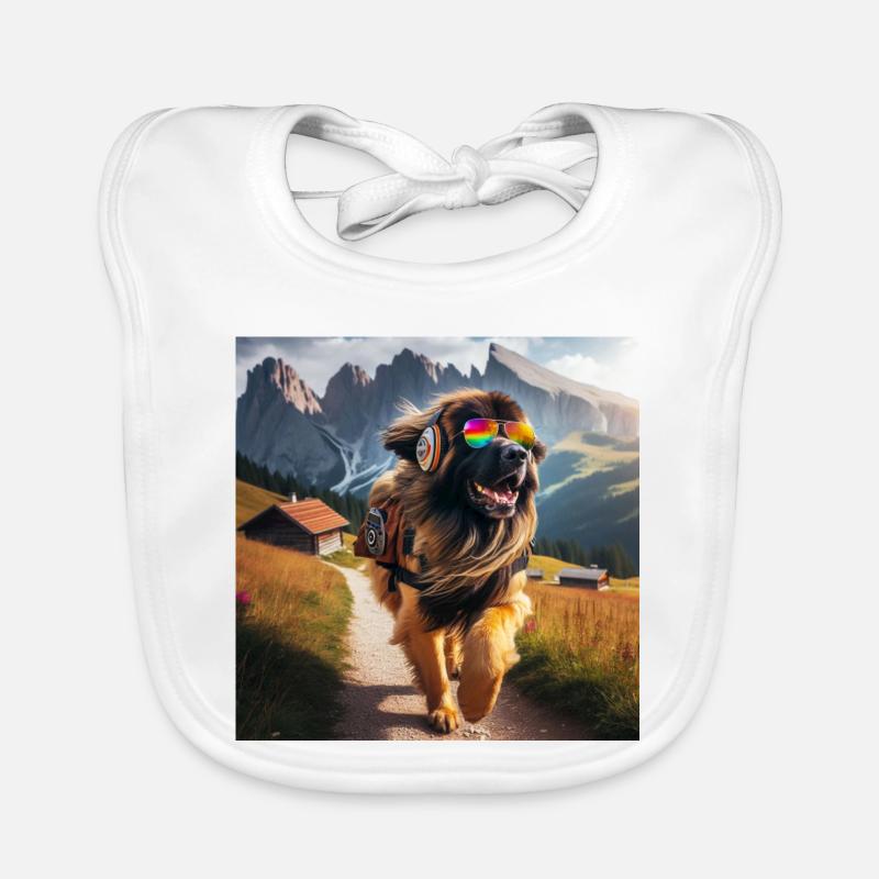 Leonberger Art Organic Baby Bibs