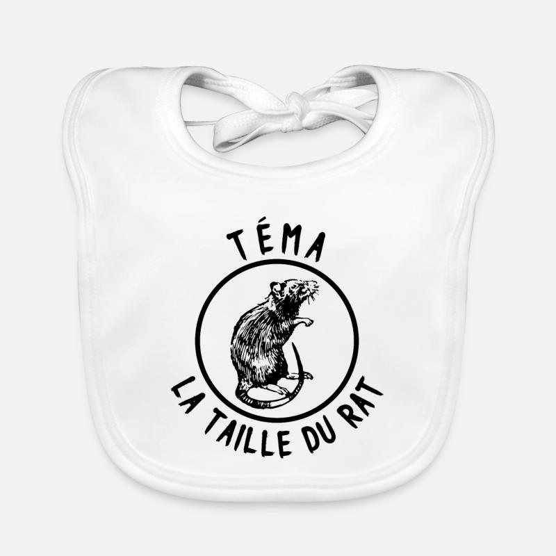 Tema la taille du rat Bavoir bio Bébé
