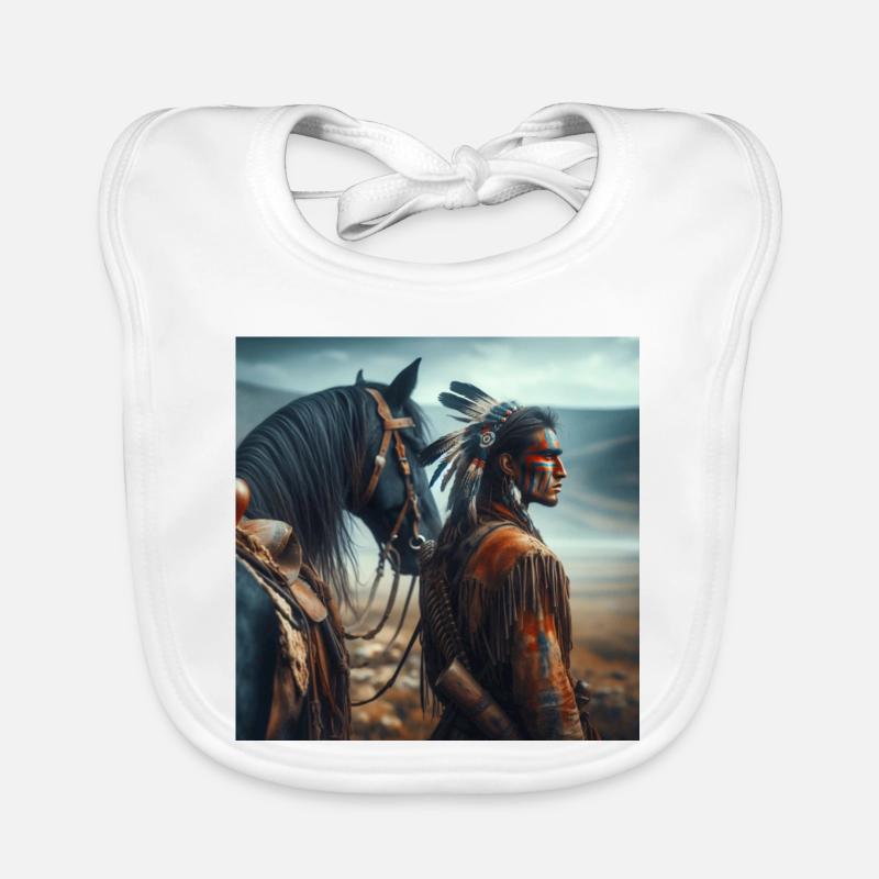 Amérindien Bavoir bio Bébé