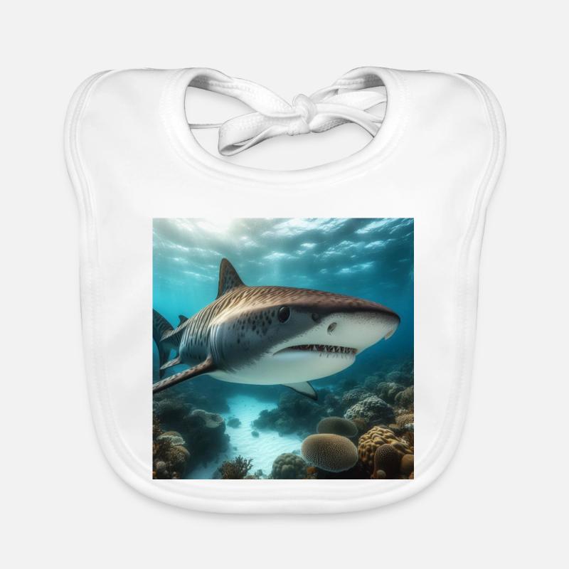Tiger shark Organic Baby Bibs