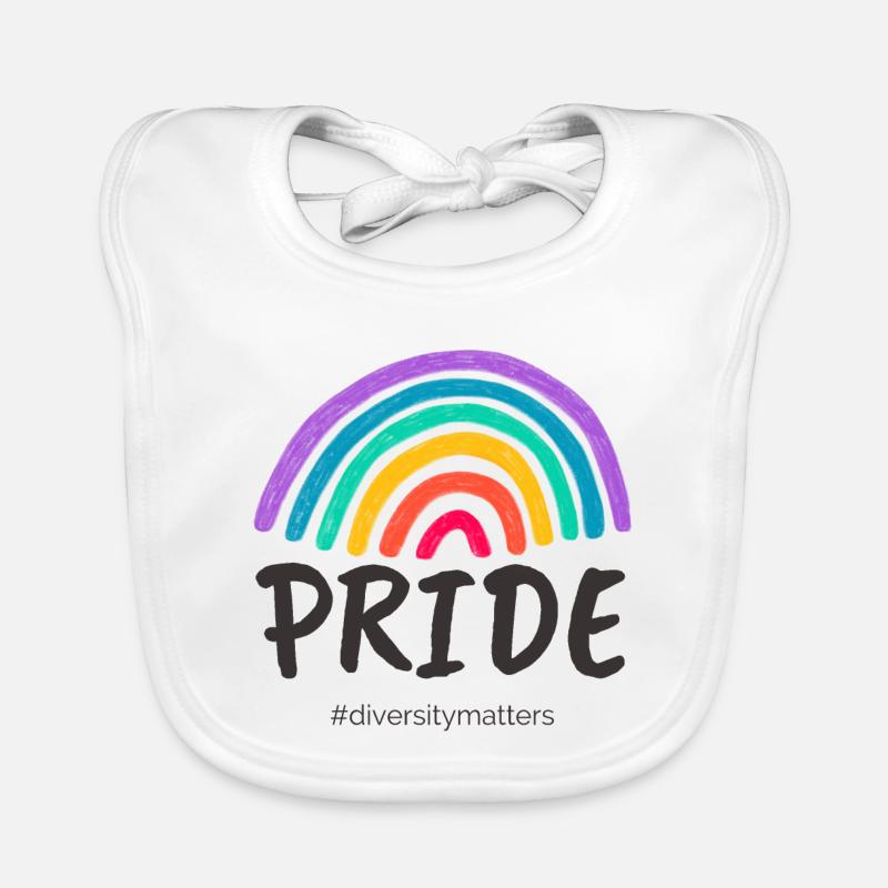 Pride noir - #diversitymatters Bavoir bio Bébé