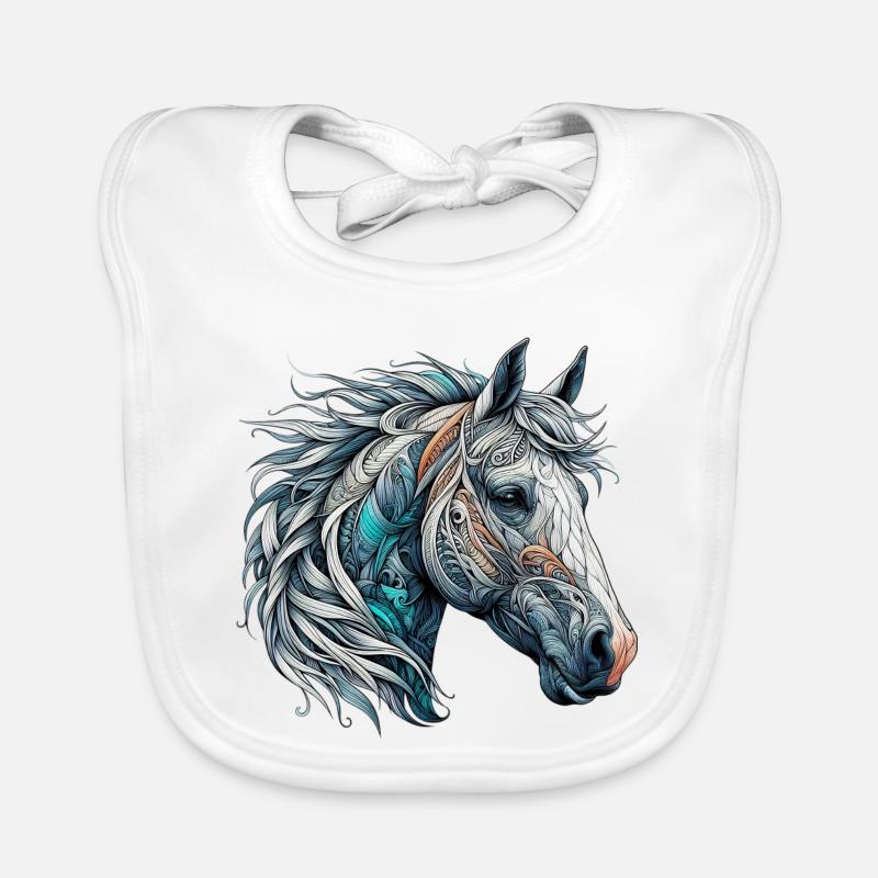 Pferd Baby Bio-Lätzchen