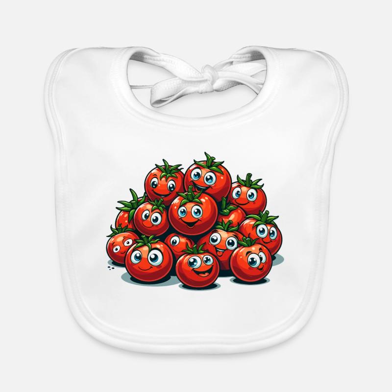 Tomato Tomato Funny Witty Gift Organic Baby Bibs