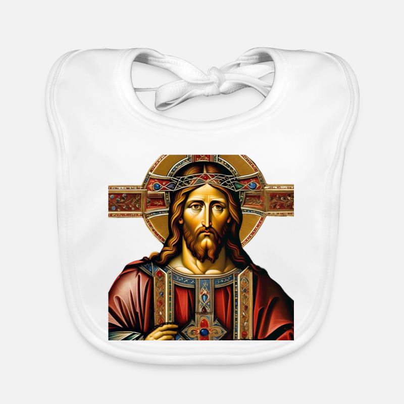 Jesus Kreuz Baby Bio-Lätzchen
