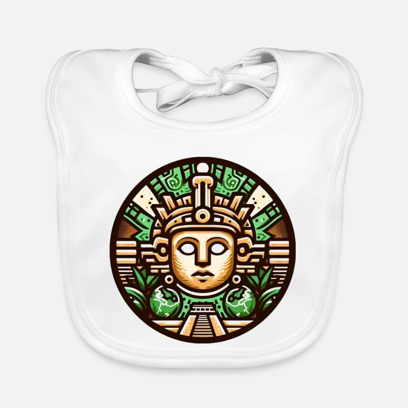Le monde maya Bavoir bio Bébé