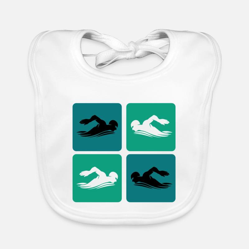Design de natation Bavoir bio Bébé