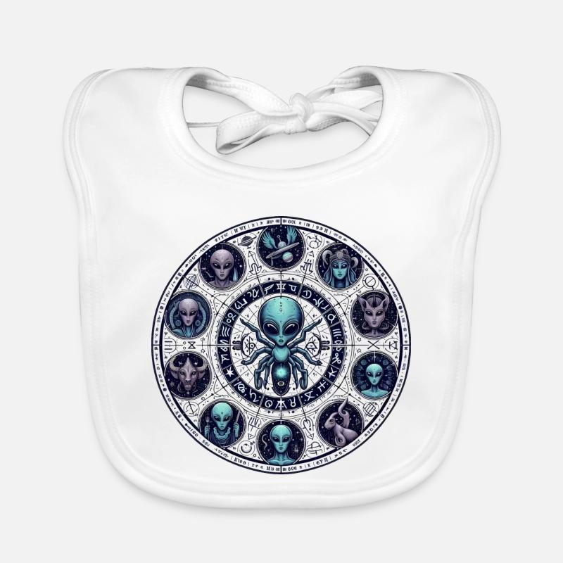 Conception de la roue Alien Zodiac Bavoir bio Bébé