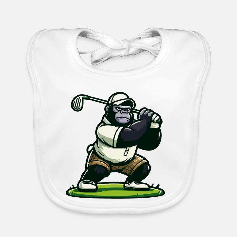 Gorille de golf Bavoir bio Bébé