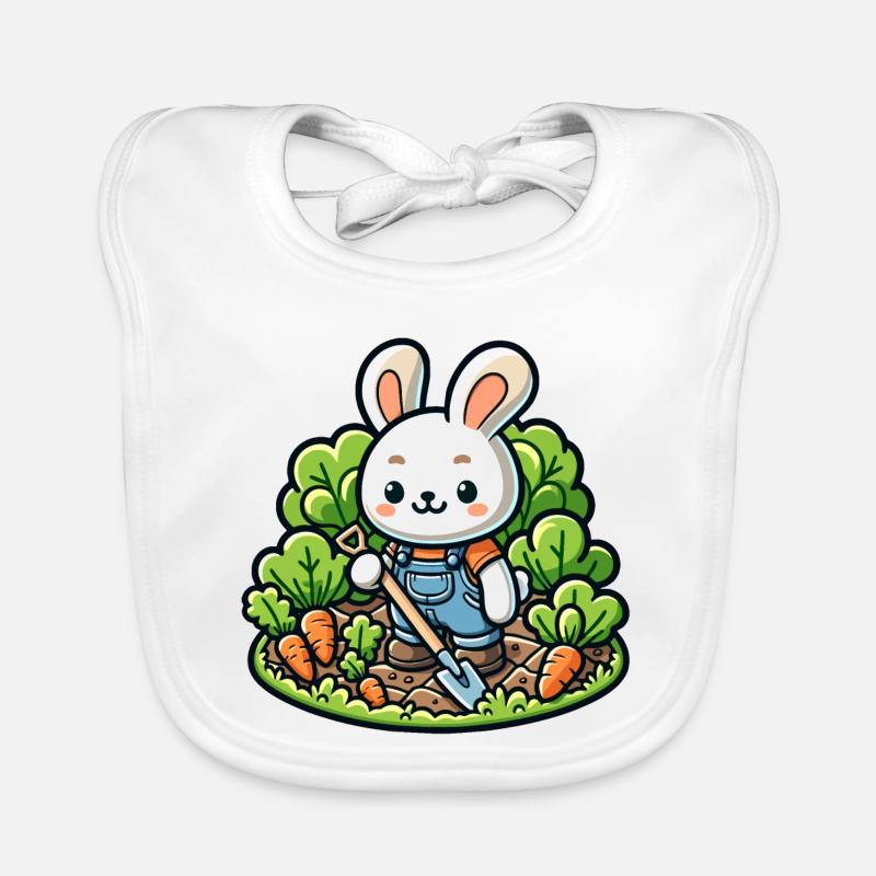 Erntetrichter: Der Gartenhase Baby Bio-Lätzchen