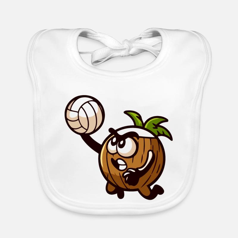 Spike die Volleyball-Eichel Baby Bio-Lätzchen