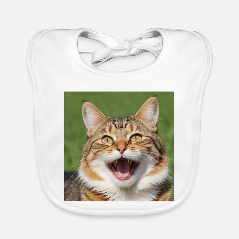 Chat Bavoir bio Bébé