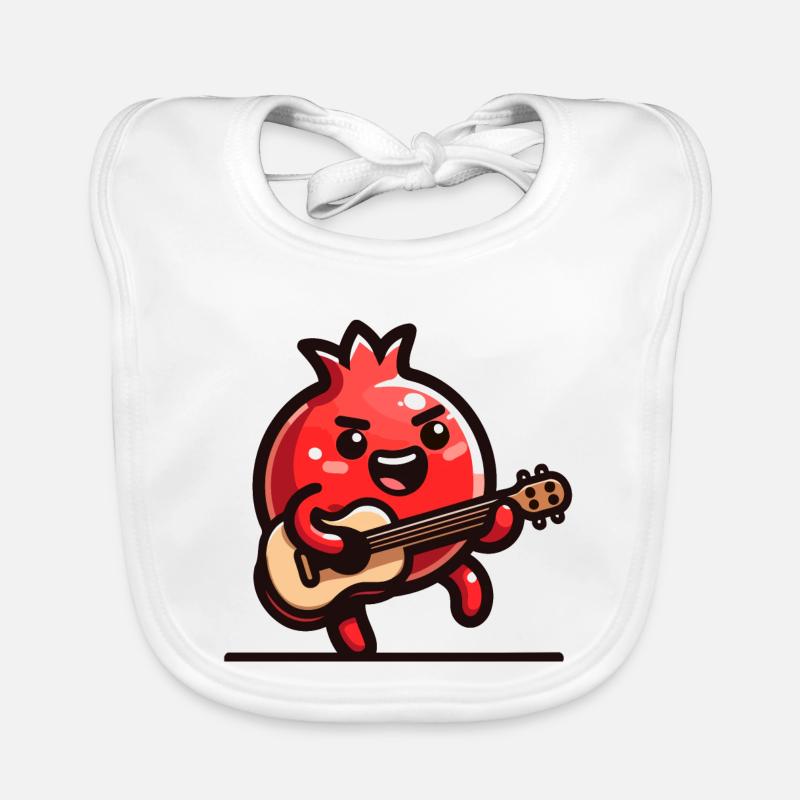 Mélodie de grenade Bavoir bio Bébé
