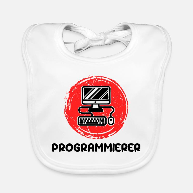 Developer Programmierer Coden Computer Informatik Baby Bio-Lätzchen
