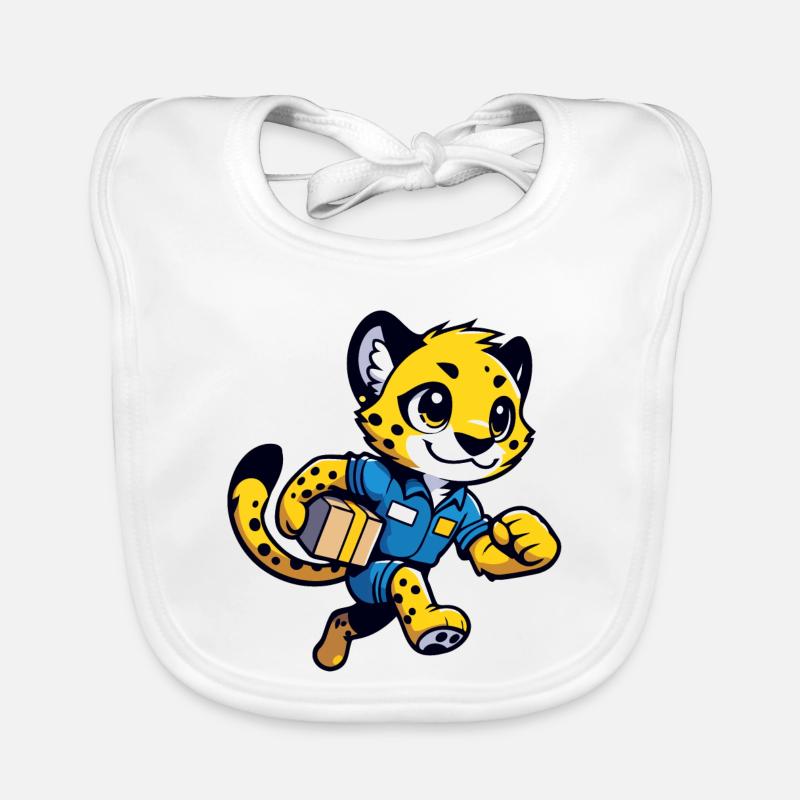 Speedster Cheetah : Le Courrier Rapide Bavoir bio Bébé