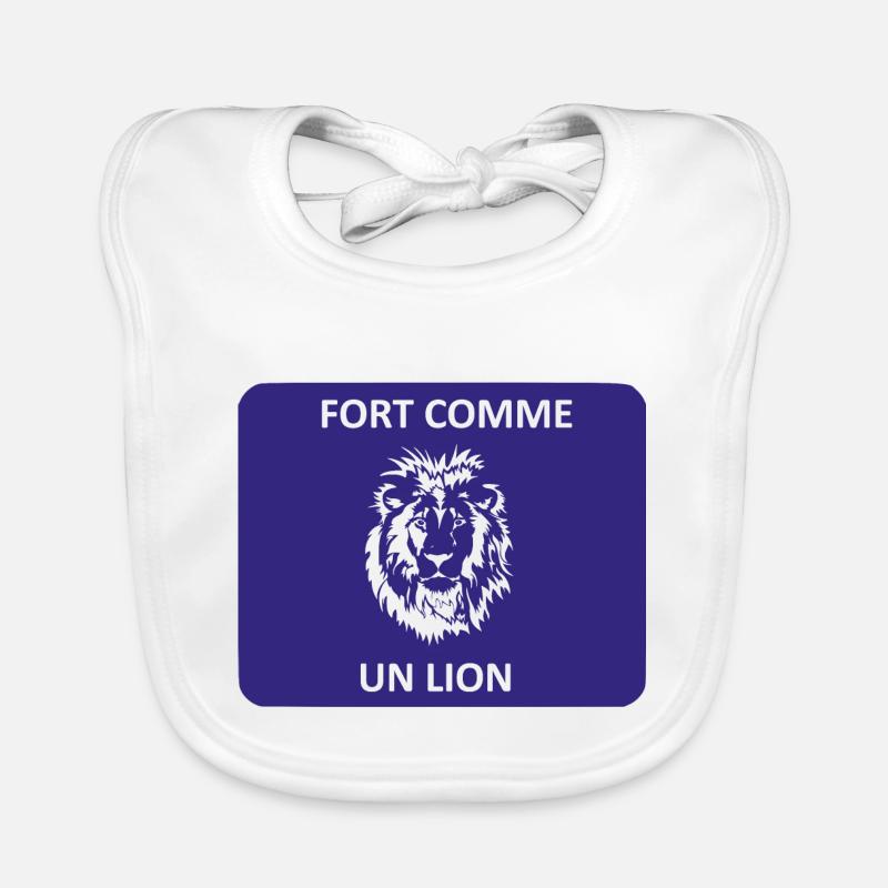 Stark wie ein Löwe Baby Bio-Lätzchen