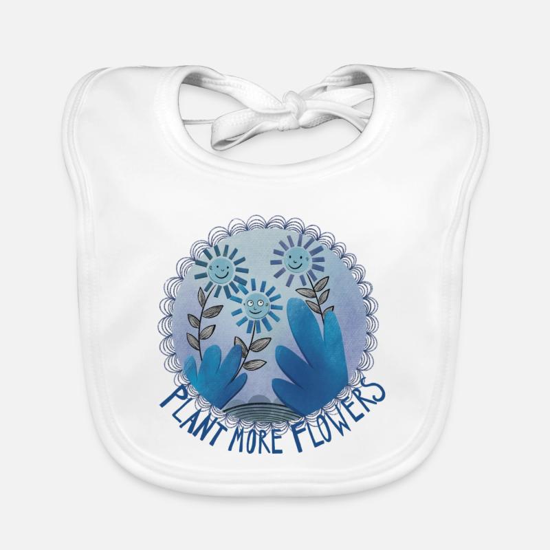 Plantez plus de fleurs Bavoir bio Bébé
