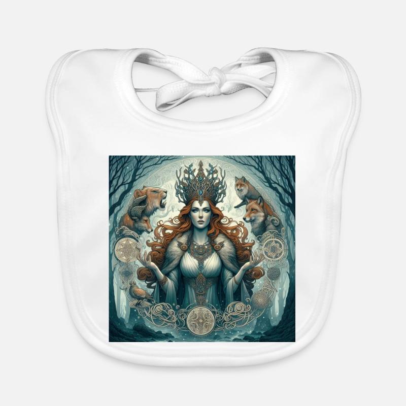 Celtic Goddess Organic Baby Bibs