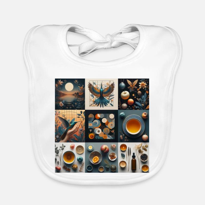 Collage, nature et vie Bavoir bio Bébé
