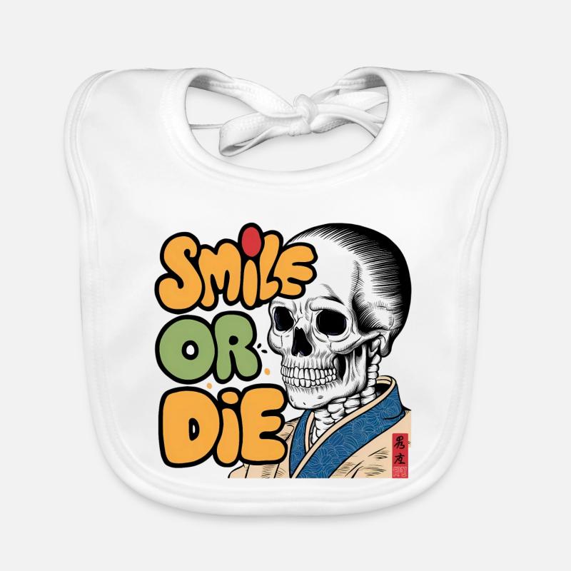 Skeletor avec un message optimiste Bavoir bio Bébé