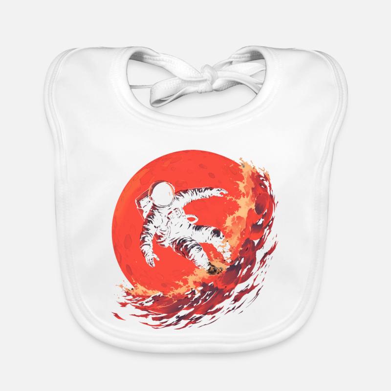 Astronaute Surfeur Bavoir bio Bébé